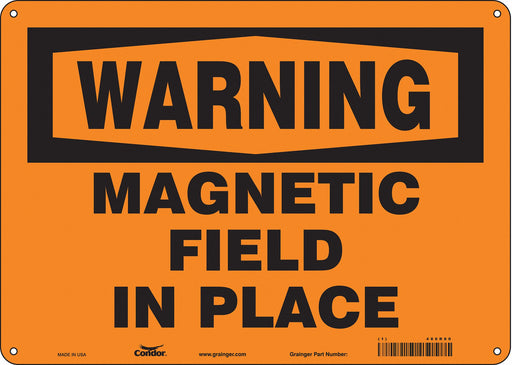 Safety Sign 10 inx14 in Polyethylene