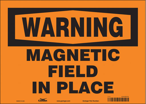 Safety Sign 10 in x 14 in Vinyl