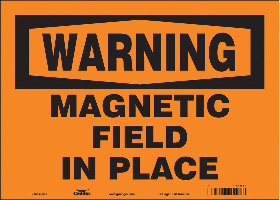 Safety Sign 10 in x 14 in Vinyl