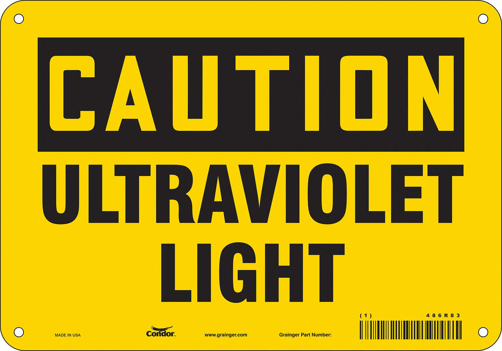 Safety Sign 7 in x 10 in Aluminum
