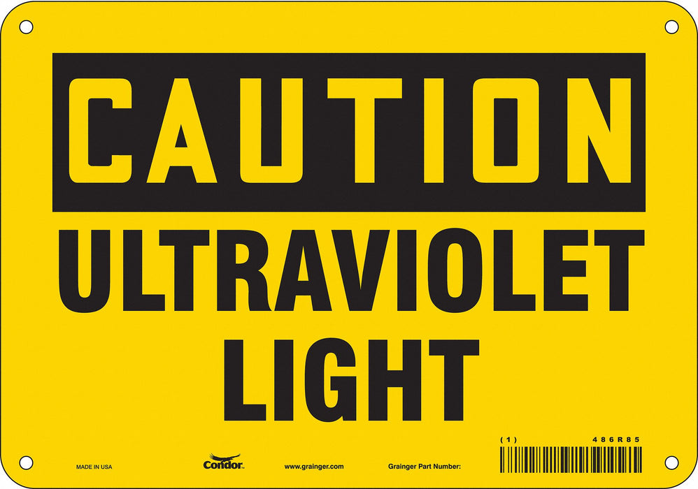 Safety Sign 7 inx10 in Polyethylene