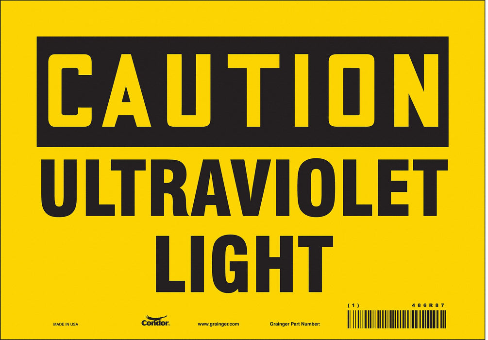 Safety Sign 7 inx10 in Vinyl