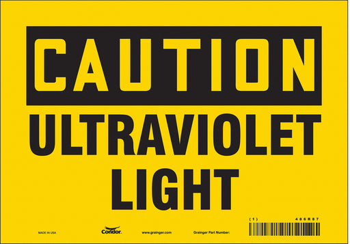 Safety Sign 7 inx10 in Vinyl