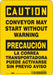Safety Sign 10 in x 7 in Polyethylene