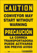 Safety Sign 10 inx7 in Vinyl