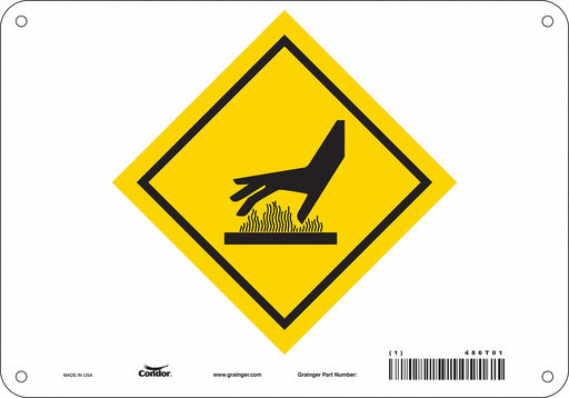 Safety Sign 7 in x 10 in Aluminum