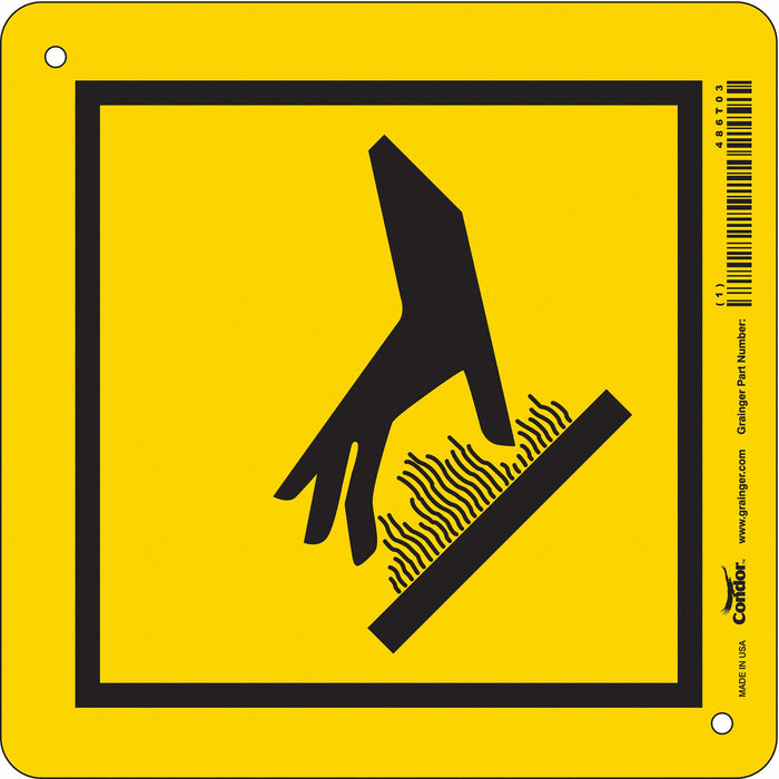 Safety Sign 7 inx7 in Polyethylene