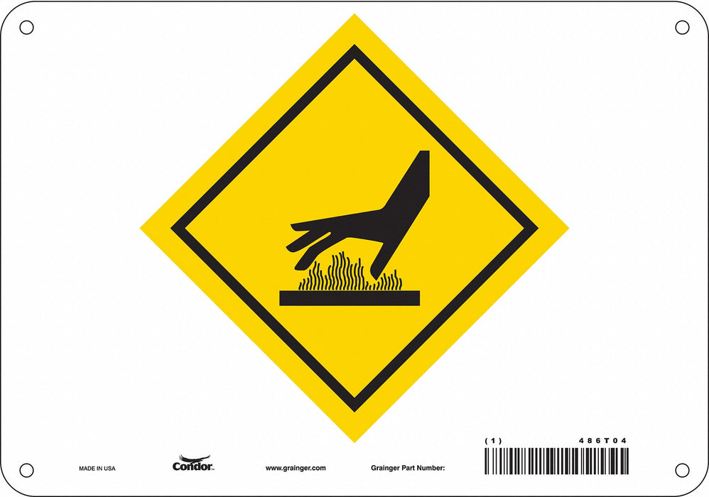 Safety Sign 7 inx10 in Polyethylene