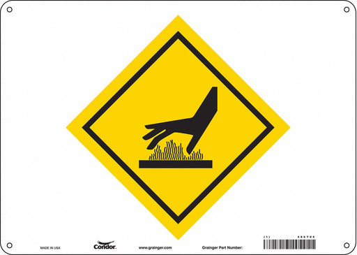 Safety Sign 10 in x 14 in Polyethylene