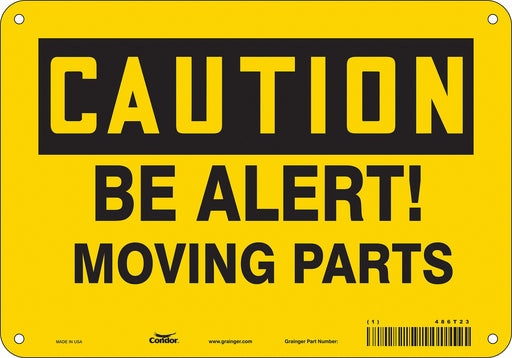 Safety Sign 7 inx10 in Polyethylene