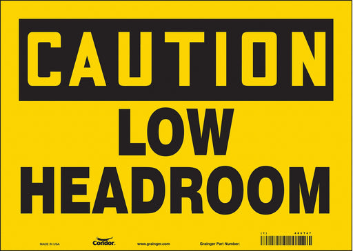 Safety Sign 10 inx14 in Vinyl
