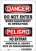 Safety Sign 10 inx7 in Polyethylene