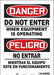 Safety Sign 14 in x 10 in Vinyl