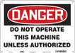 Safety Sign 10 in x 14 in Aluminum