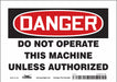 Safety Sign 5 inx7 in Vinyl