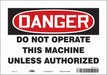 Safety Sign 7 inx10 in Vinyl