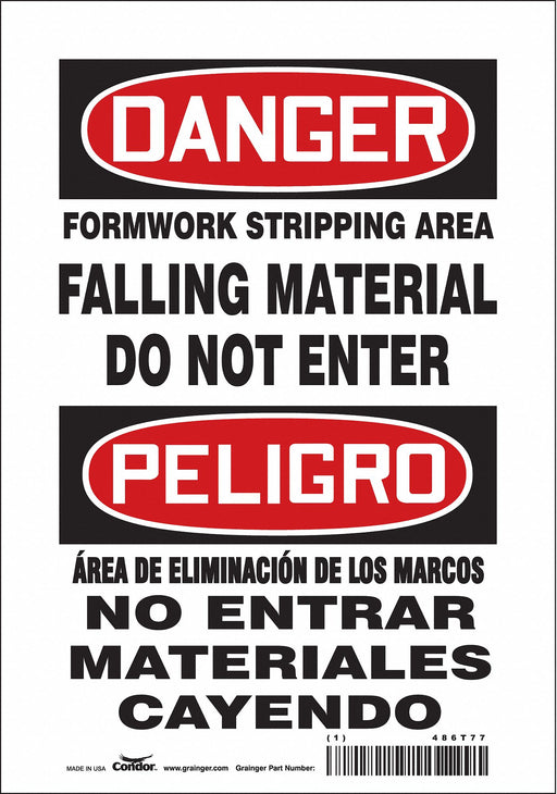 Safety Sign 10 in x 7 in Vinyl