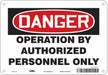 Safety Sign 7 in x 10 in Aluminum