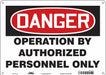 Safety Sign 10 in x 14 in Aluminum