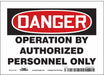 Safety Sign 5 in x 7 in Vinyl