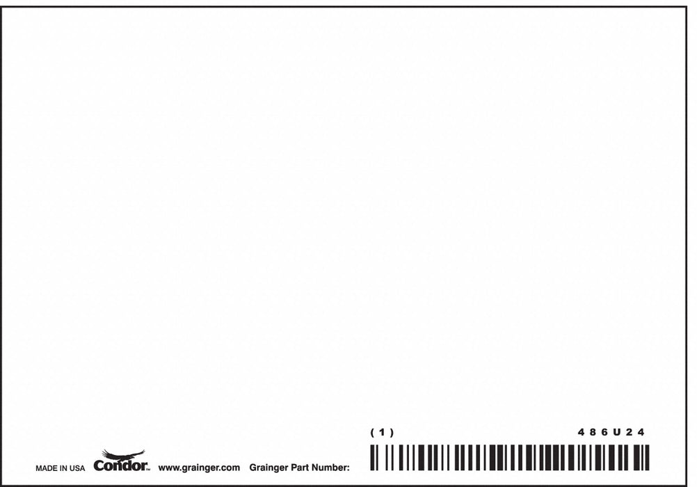 Safety Sign 3 1/2 inx5 in Polyethylene