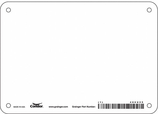 Safety Sign 5 inx7 in Polyethylene