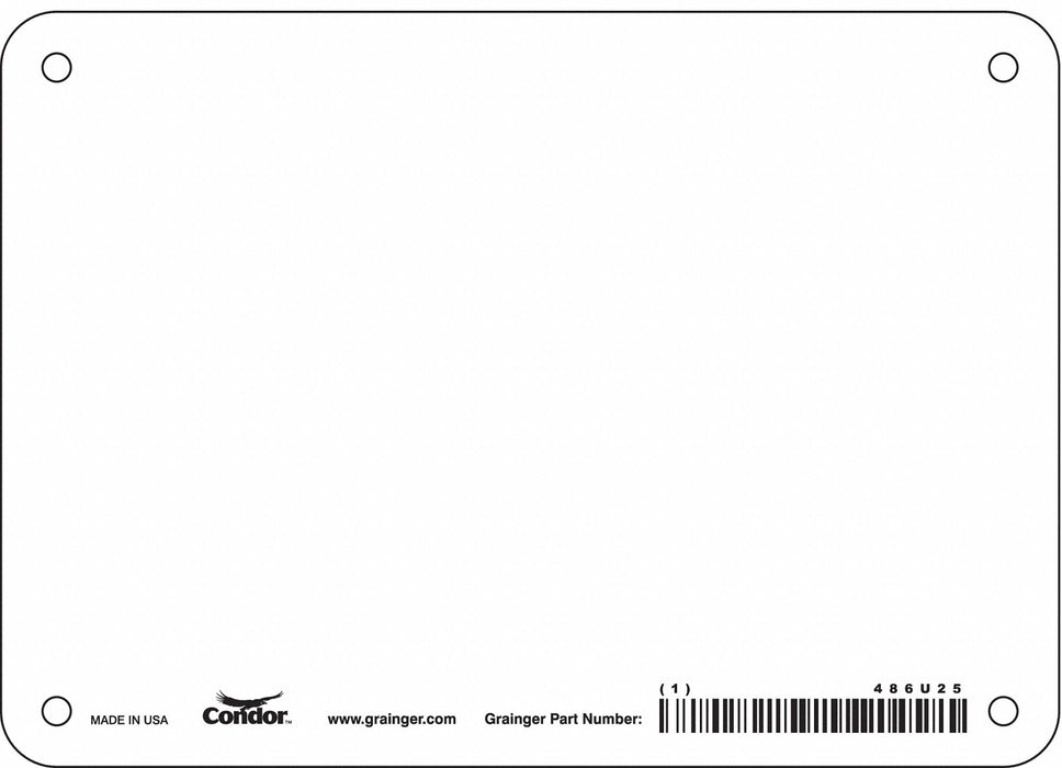 Safety Sign 5 inx7 in Polyethylene