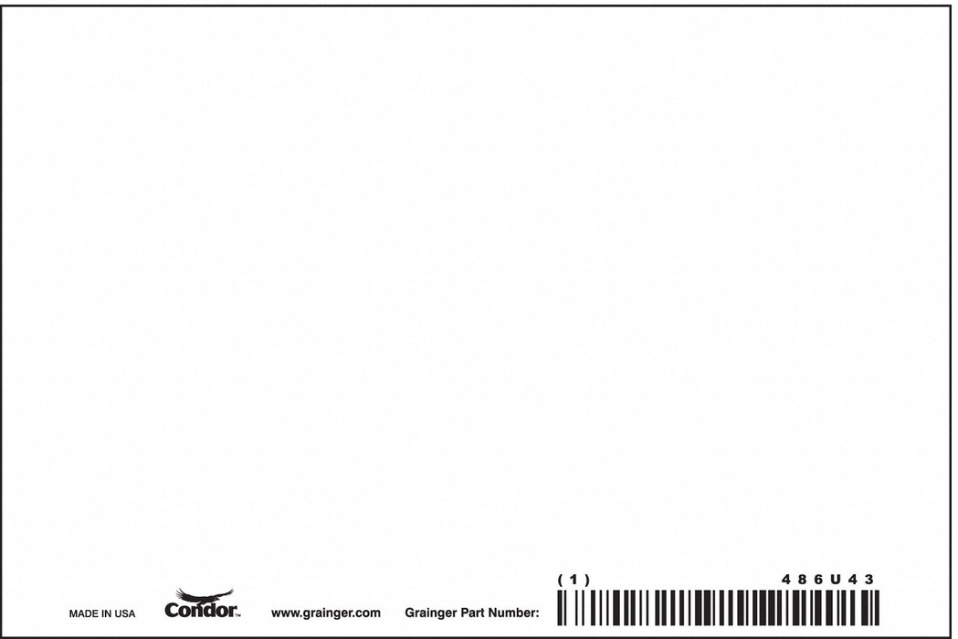 Safety Sign 4in x 6in Polyethylene PK10