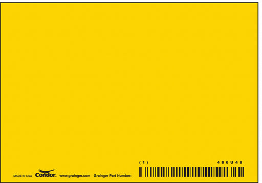Safety Sign 3 1/2 inx5 in Aluminum