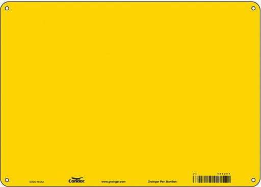 Safety Sign 10 inx14 in Polyethylene