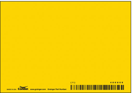 Safety Sign 3 1/2 inx5 in Vinyl