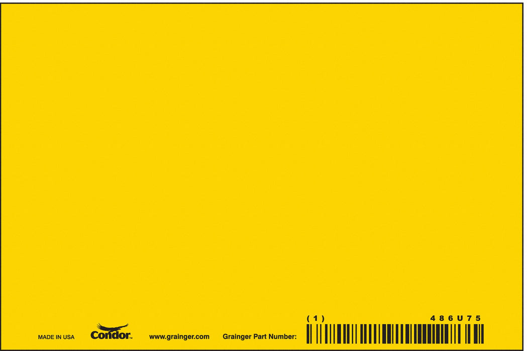 Safety Sign 4 in x 6 in Aluminum PK10