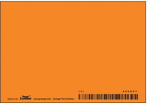 Safety Sign 3.5in x 5in Polyethylene