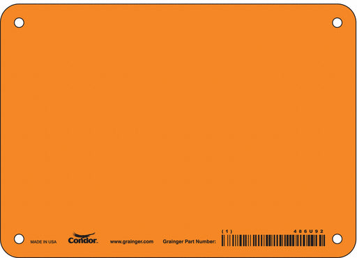 Safety Sign 5 inx7 in Polyethylene