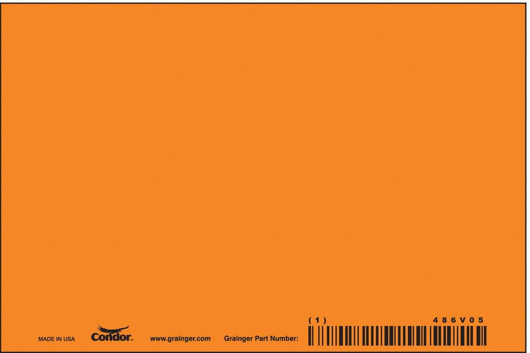 Safety Sign 4in x 6in Polyethylene PK10
