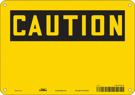 Safety Sign 7 in x 10 in Aluminum