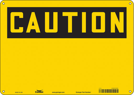Safety Sign 10 inx14 in Aluminum