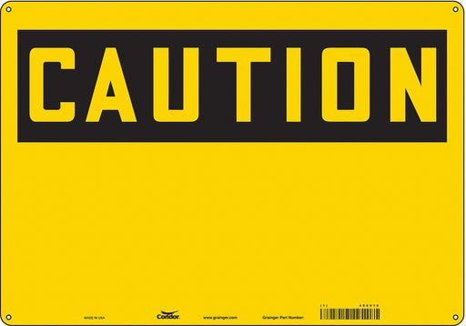Safety Sign 14 inx20 in Polyethylene