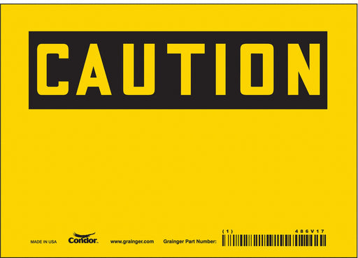 Safety Sign 5 inx7 in Vinyl