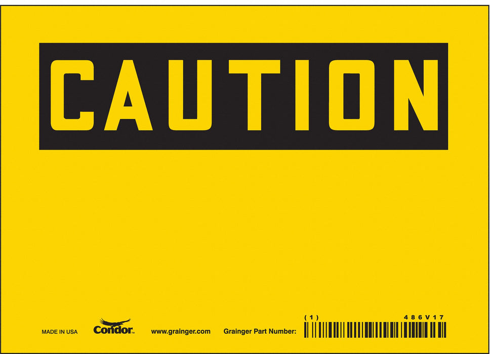 Safety Sign 5 inx7 in Vinyl