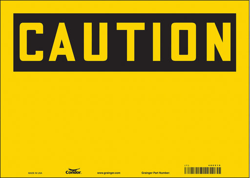 Safety Sign 10 in x 14 in Vinyl