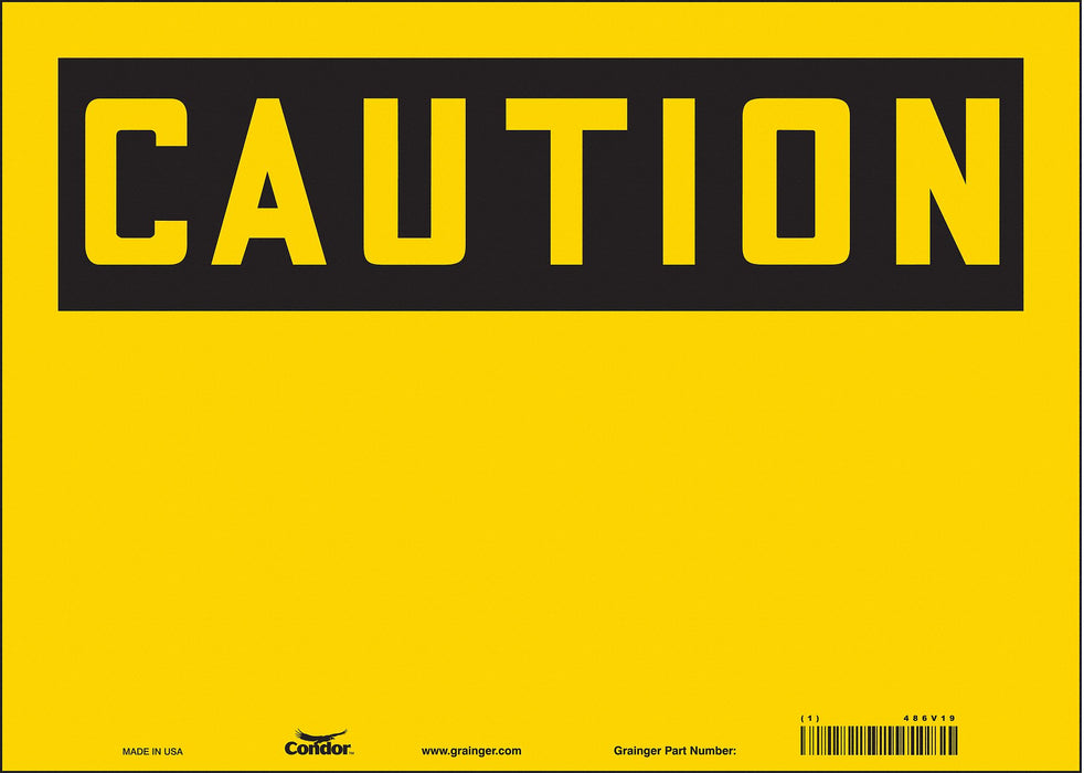 Safety Sign 10 in x 14 in Vinyl