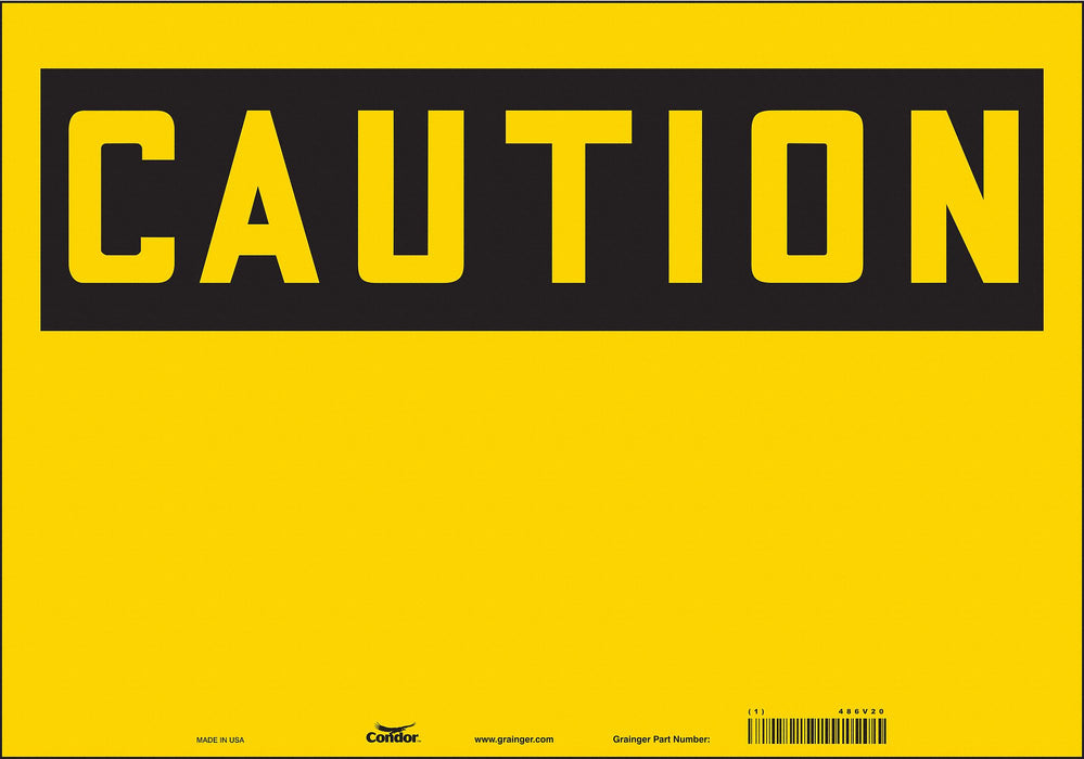 Safety Sign 14 inx20 in Vinyl