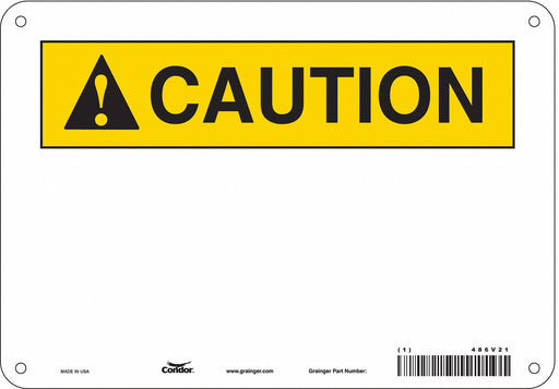 Safety Sign 7 in x 10 in Aluminum