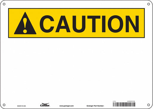 Safety Sign 10 inx14 in Aluminum