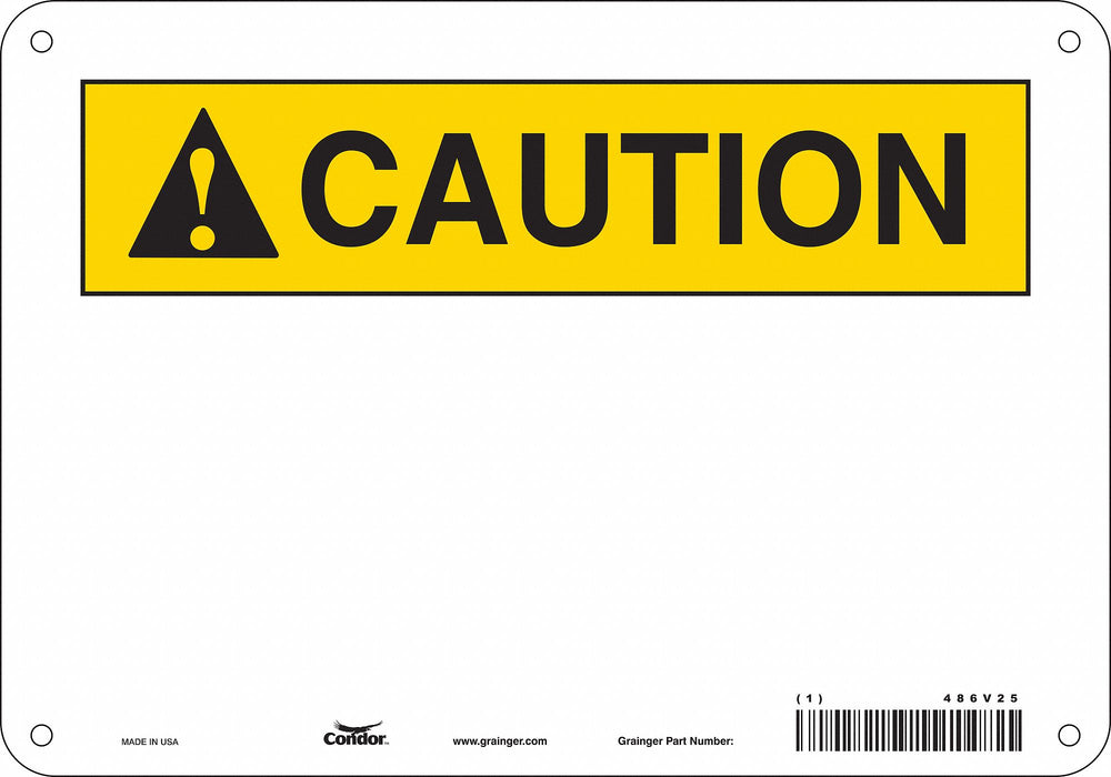 Safety Sign 7 inx10 in Polyethylene
