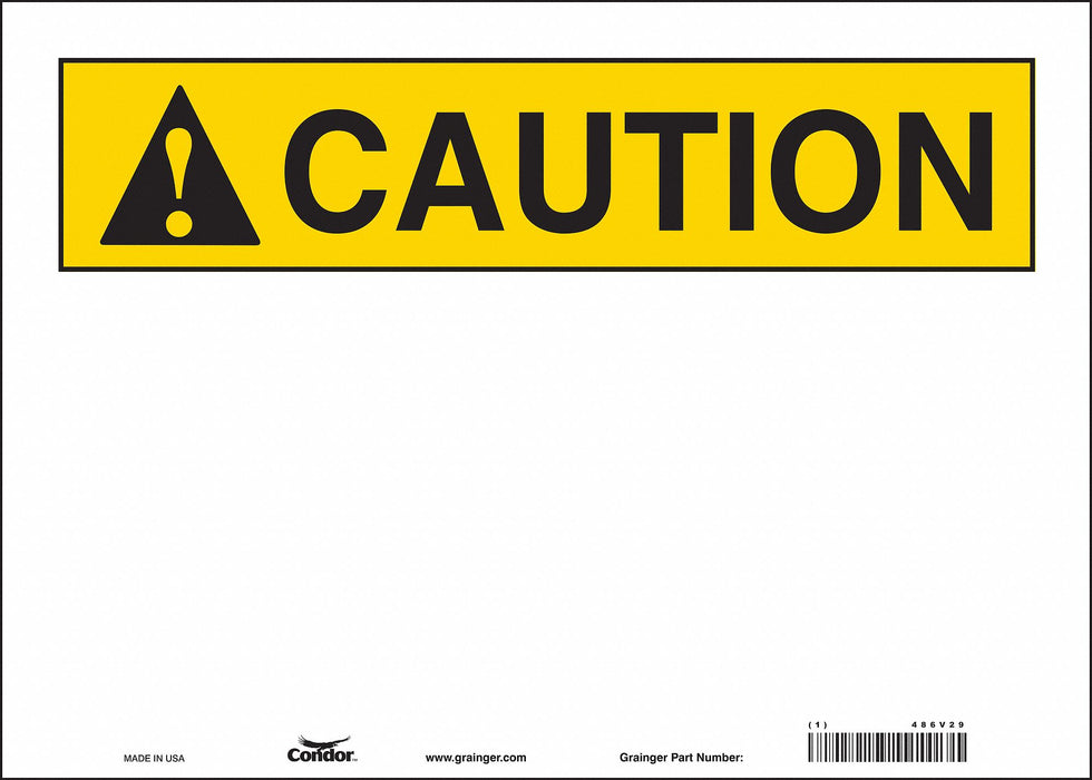 Safety Sign 10 in x 14 in Vinyl