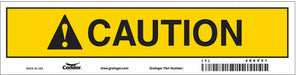 Safety Sign 2.25in x 9in Vinyl