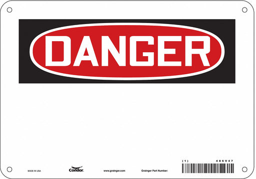 Safety Sign 7 in x 10 in Aluminum
