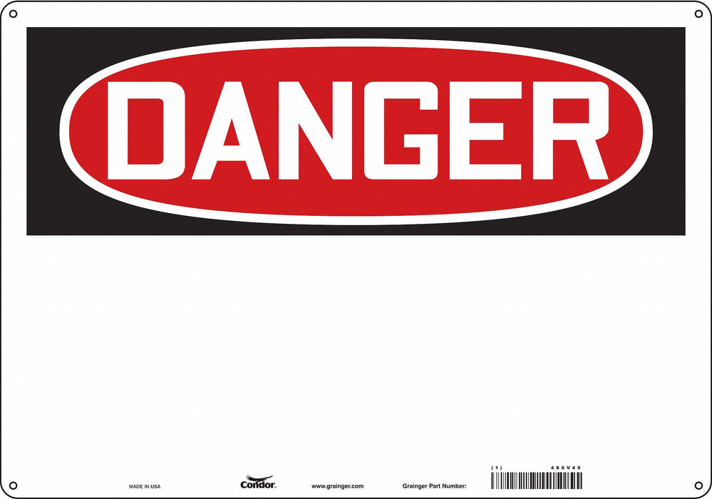 Safety Sign 14 inx20 in Aluminum